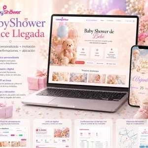 BabyShower Dulce Llegada – Invitación digital y confirmaciones RSVP