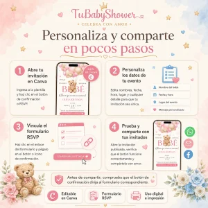 Pack de Invitaciones Digitales Editables en Canva + RSVP