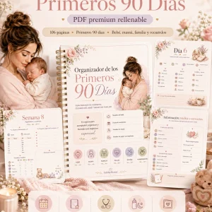Organizador de los Primeros 90 Días – PDF premium rellenable