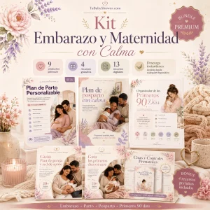 Kit Embarazo y Maternidad con Calma – 13 recursos digitales Premium
