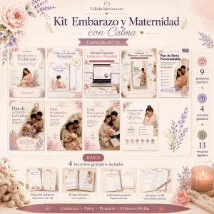 Kit Embarazo y Maternidad con Calma – 13 recursos digitales Premium