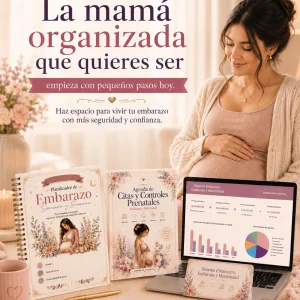 Kit Embarazo Organizado – Planificador, Agenda Prenatal y Sistema Financiero