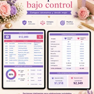 Sistema Financiero Baby Shower – Excel para presupuesto y gastos