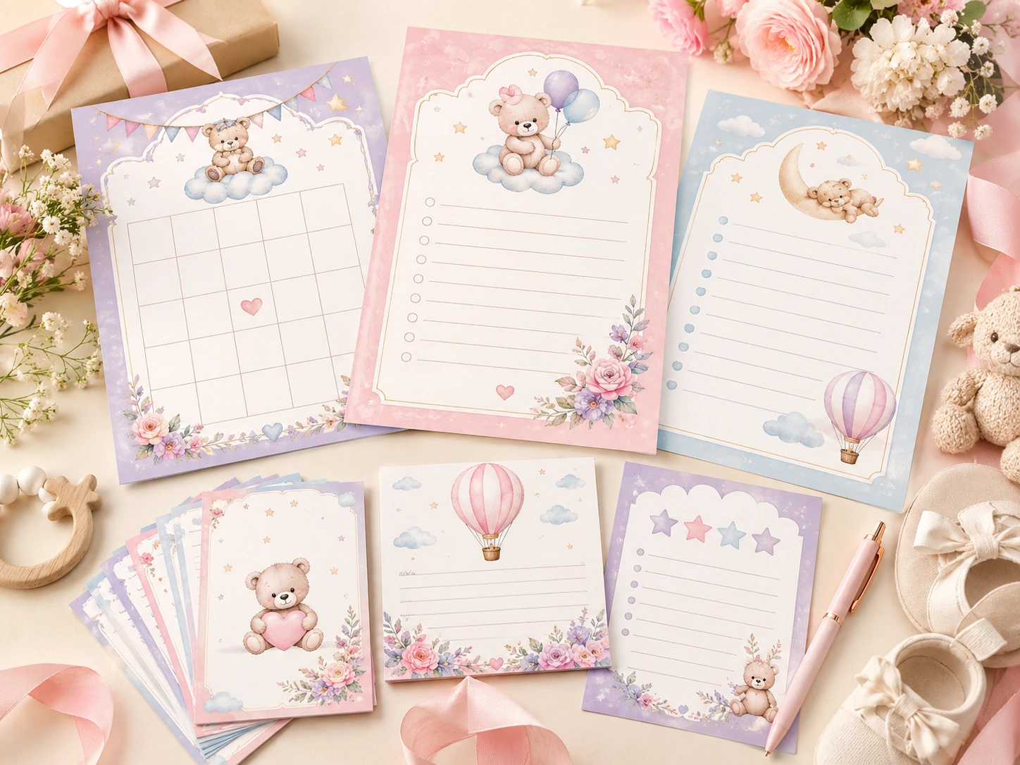 Kit de juegos imprimibles de alta calidad para Baby Shower