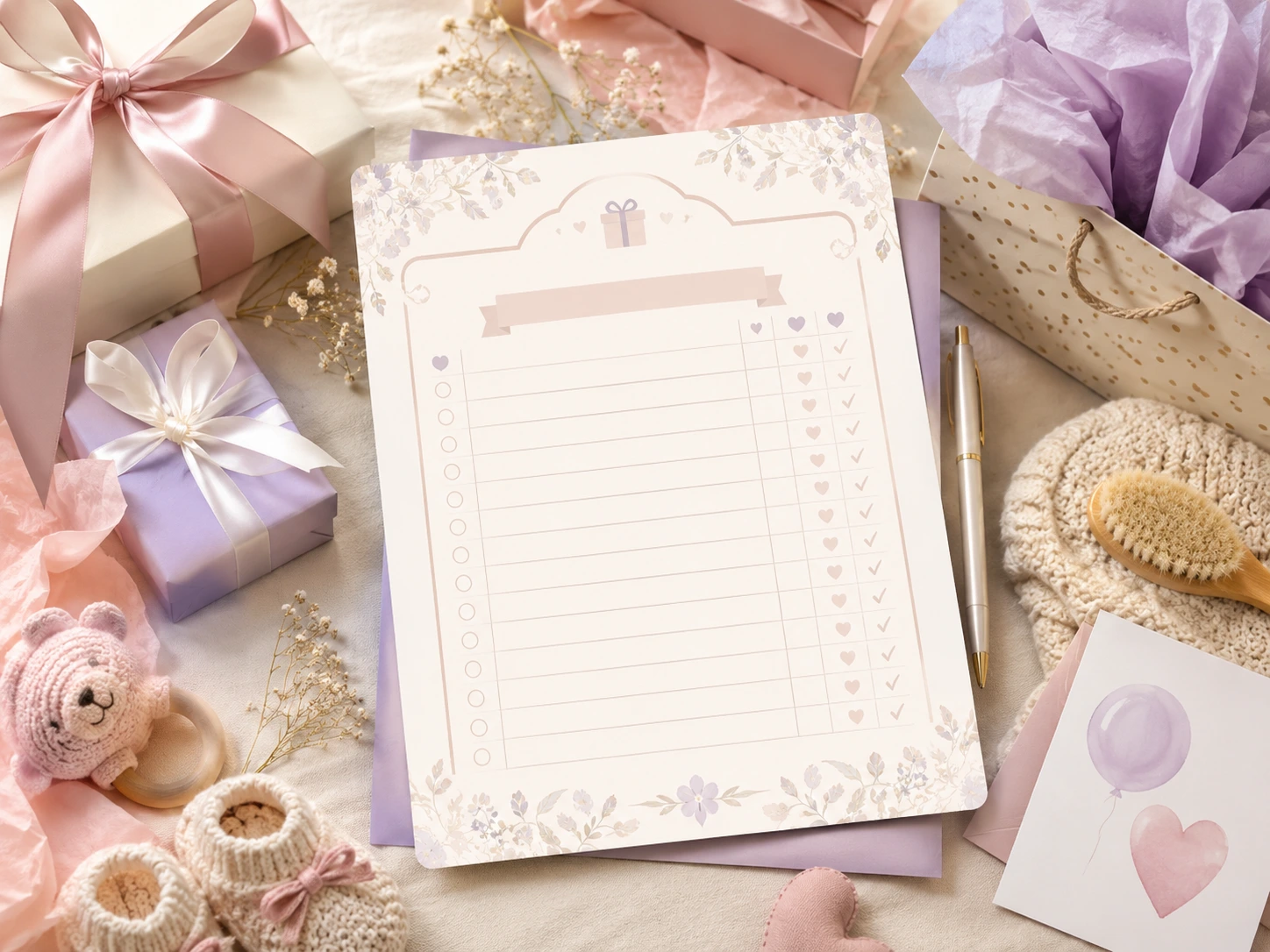 Producto digital Lista de Regalos Baby Shower