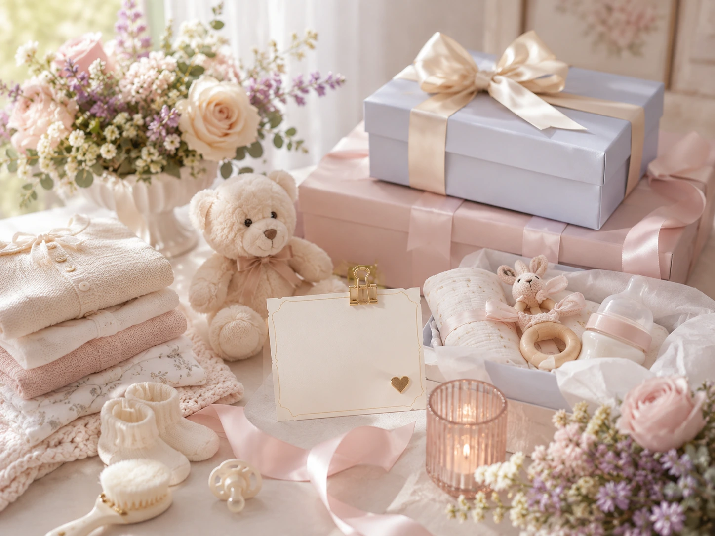 Tarjetas y juegos elegantes para baby shower