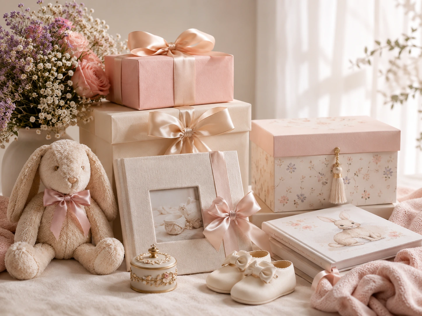 Regalos especiales y recuerdos para bebé con libros y detalles personalizados
