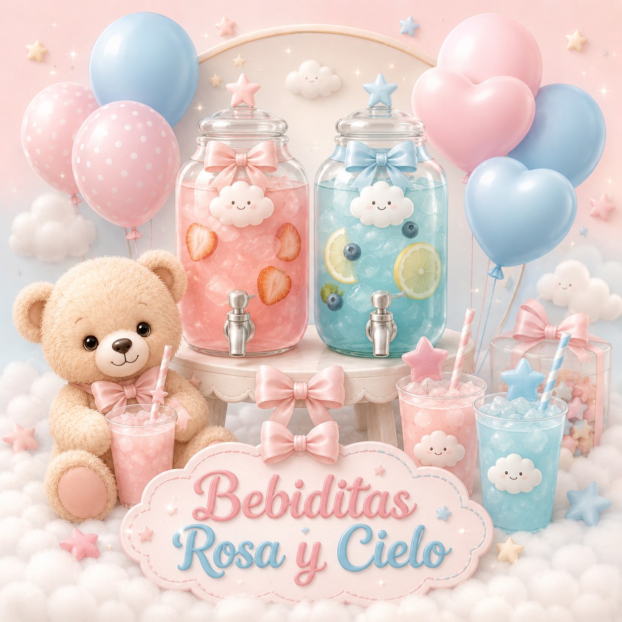 Bebiditas Rosa y Cielo