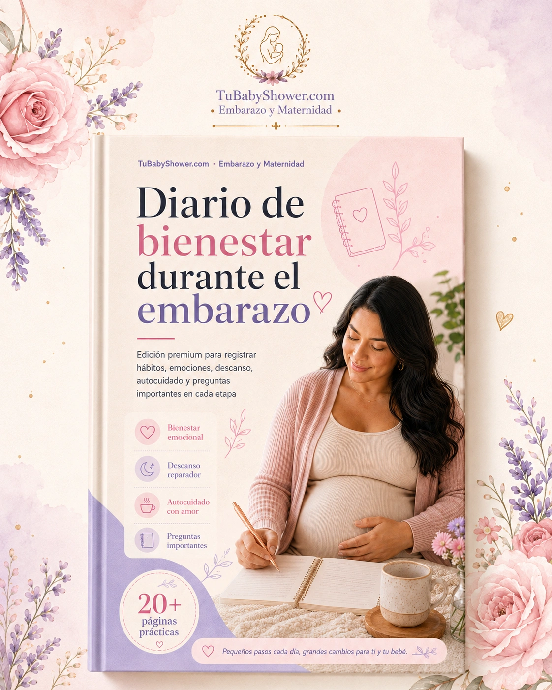 Portada del Diario de bienestar durante el embarazo