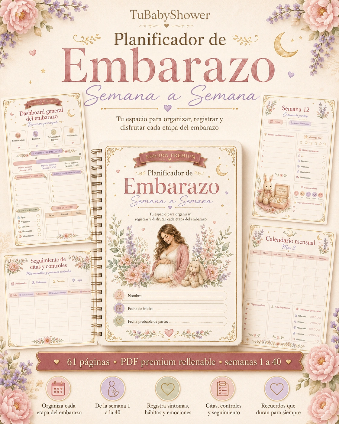 Portada del Planificador de Embarazo Semana a Semana