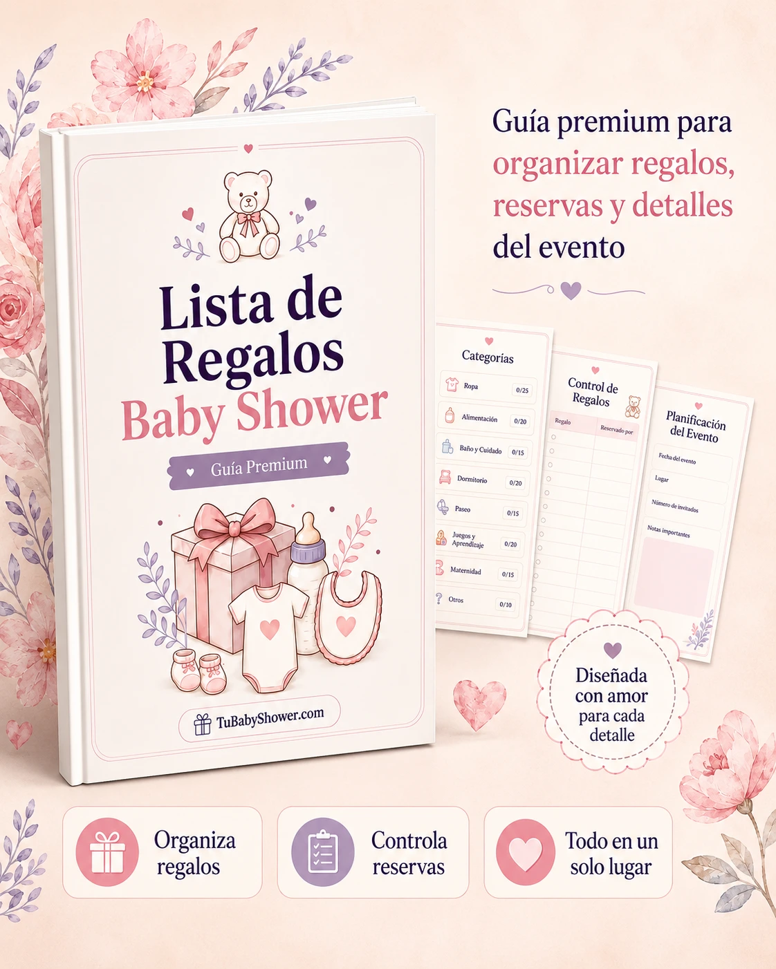Vista previa de Lista de Regalos Baby Shower
